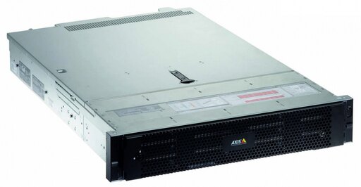 Black and grey 2U server with a sleek metal chassis, featuring a perforated front panel and the AXIS logo prominently displayed.