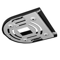 Silver and black BirdDog BD-P-CM camera mounting accessory featuring a sturdy design with multiple mounting holes and a curved edge for secure attachment.