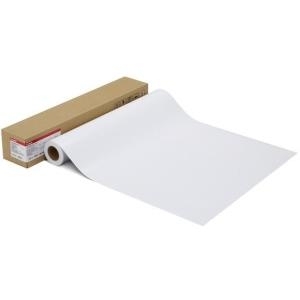 Canon Pro Platinum 610/25/280 photo paper roll in a brown cardboard box, featuring a smooth, bright white surface ideal for high-quality prints.