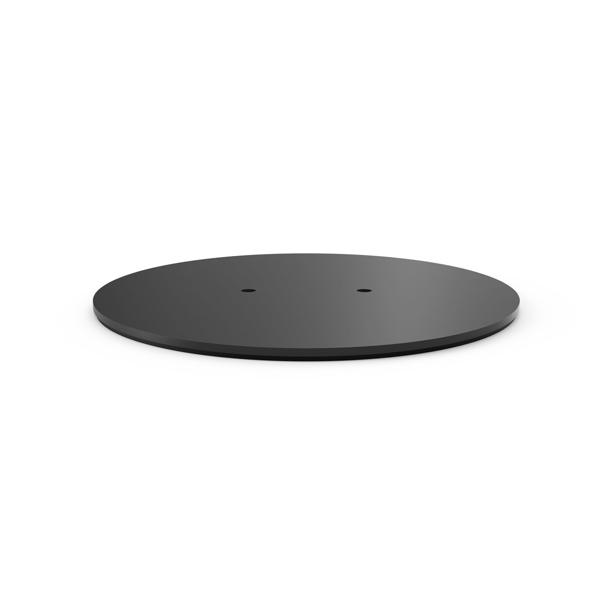White Apex Enclosure Mast Stand for iPad Pro M4 13in (2024) by Compulocks, featuring a sleek, round design with a smooth finish and two mounting holes.