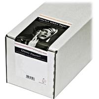 White box packaging for Hahnemühle Photo Rag Baryta, featuring a black and white portrait on the label, indicating 64 inches wide, 12 meters long, and 315gsm weight.