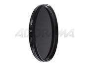 Hoya PL 67mm polarizing filter with a sleek black metal frame and a smooth, dark glass surface, designed for enhancing photography by reducing glare and reflections.