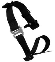 Black Kriega US Hook Straps made from durable nylon, featuring adjustable lengths, metal hooks, and secure buckles for versatile attachment options.