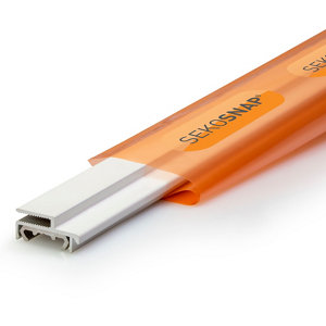 Sekosnap Side Fix Kit in white, measuring 2000mm, featuring a sleek design with a durable plastic construction and an orange branded packaging.