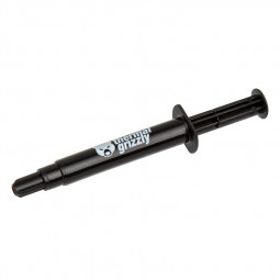 Black syringe-style applicator containing Thermal Grizzly Hydronaut thermal paste, labeled with a blue and white logo, measuring 3ml/7.8g.