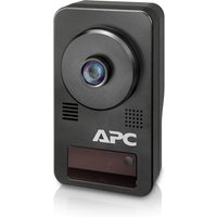 Black APC NetBotz 165 HD camera with lens, speaker grille, and logo on front panel.