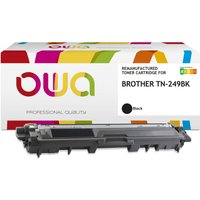 Black Armor OWA K16538OW toner cartridge with colorful branded box, compatible with Brother TN-249BK.