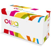 White Armor OWA K16552OW toner cartridge box with colorful geometric design and bold OWA logo.