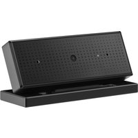 Black ASUS ROG EYE S webcam, rectangular with perforated front, USB connection, 5 MP, 1920 x 1080 pixels resolution.