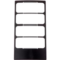 Black rectangular Axis 01235-001 security camera lens accessory with four horizontal slots.
