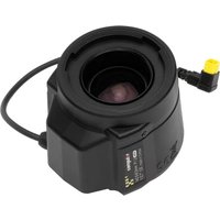 Black Axis 5901-101 security camera lens with attached cable and yellow-tipped connector.