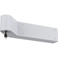 White Axis TQ5301-E corner mount with rectangular base and curved arm for security cameras.