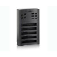 Black Bosch DCNM-WCH05 battery charger with five charging slots and ventilation grilles on the top front panel.