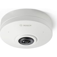 White Bosch FLEXIDOME panoramic 5100i Bullet IP security camera with central lens and sleek round design.