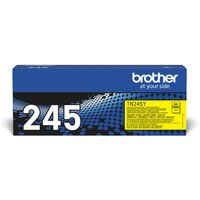Brother TN-245Y toner cartridge box, blue with white text and yellow label, for original yellow toner.