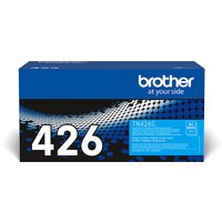 Brother TN-426C toner cartridge box, blue and black design, white "426" text, cyan label on the side.