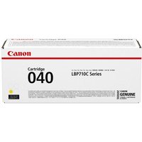 Canon 040 Original Yellow toner cartridge in white box with red Canon logo and black text.