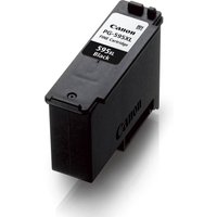 Black Canon PG-595XL high-capacity ink cartridge with white label and model number on top.
