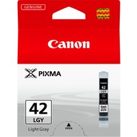 Canon CLI-42LGY Light Grey Ink Cartridge in red and white packaging with black text and Canon logo.