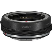 Canon EF-EOS R Control Ring Mount Adapter, black with textured grip and silver accents, featuring control ring.