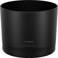 Black Canon ET-88B lens hood with cylindrical shape and matte finish.