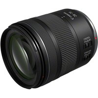 Black Canon RF 28-70mm f2.8 IS STM zoom lens with textured grip and control switches