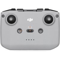 DJI RC-N3 remote control, gray with dual joysticks, buttons, and LED indicators, for camera drone use.