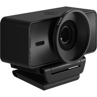 Black Elgato Facecam 4K webcam with USB-C, rectangular body, large lens, and adjustable mount.