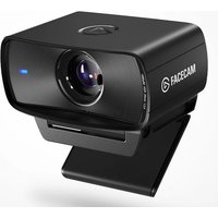 Black Elgato Facecam MK2 webcam with USB-C, 1920 x 1080 resolution, sleek rectangular design, and adjustable mount.