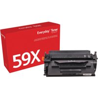Black Xerox toner cartridge with red box labeled "Everyday Toner 59X," compatible with HP printers.