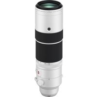 Fujifilm XF150-600MM lens, silver body, black grip, zoom ring, and tripod mount, featuring optical image stabilization.