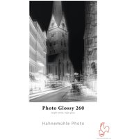 Hahnemühle Photo Glossy 260 A4 paper pack with a black and white cityscape image on the cover.