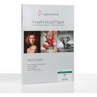 Hahnemühle Photo Rag Ultra Smooth A3+ white paper with fine art images on the cover, matte finish.