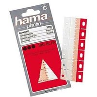 Hama Film Splicing Tape, red and white, 100 pieces, includes adhesive strips with perforated edges in a branded package.