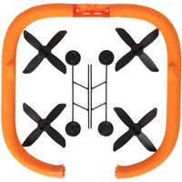 Orange HOVERAir Aqua Repair Kit with four black propellers and protective frame.