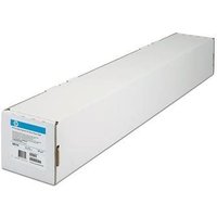 White rectangular box of HP Everyday Pigment Ink Satin Photo Paper roll with blue and white label.