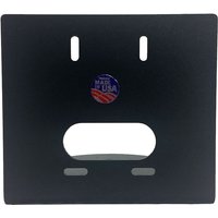 Black HuddleCamHD HCM-1-BK mount with two vertical slots and a central oval cutout, "Made in USA" sticker.