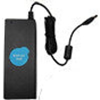 Black rectangular Logitech Rally Ultra-HD ConferenceCam with lens on front, attached cable, and blue logo.