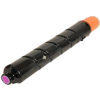 Black Canon C-EXV28 magenta toner cartridge with orange cap and spiral design.