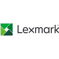 Lexmark 20N2XC0 cyan toner cartridge, extra high capacity, rectangular shape, blue label, black casing.