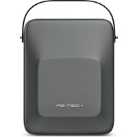 Black PGYTECH camera drone case, hard EVA shell, sleek design with handle and subtle logo on front.