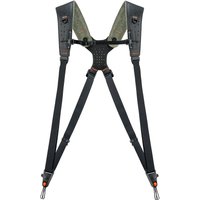 Black PGYTECH camera neck strap with adjustable straps and padded shoulder supports.