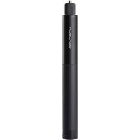 Black PGYTECH Super Clamp Mount selfie stick with sleek cylindrical design and subtle logo near the top.