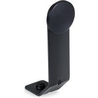 Black Praktica binocular tripod mount adapter with a circular knob and angled base.