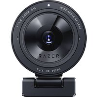 Razer Kiyo Pro Webcam with wide-angle lens, black finish, and adjustable mount.
