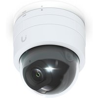 White Ubiquiti G5 Dome Ultra IP camera with black lens, designed for ceiling or wall mounting, sleek and compact design.