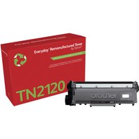 Red Xerox toner-kit box with green recycling symbol, includes black toner cartridge replacing Brother TN2120.