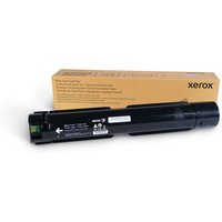 Black Xerox 006R01824 toner cartridge with green label, next to brown packaging box.