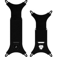 Black Zebra mounting kit with two flexible, elongated components and secure attachment points.