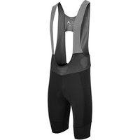 Black Altura Endurance Bib Shorts with gray straps, padded seat, and breathable mesh back panel.